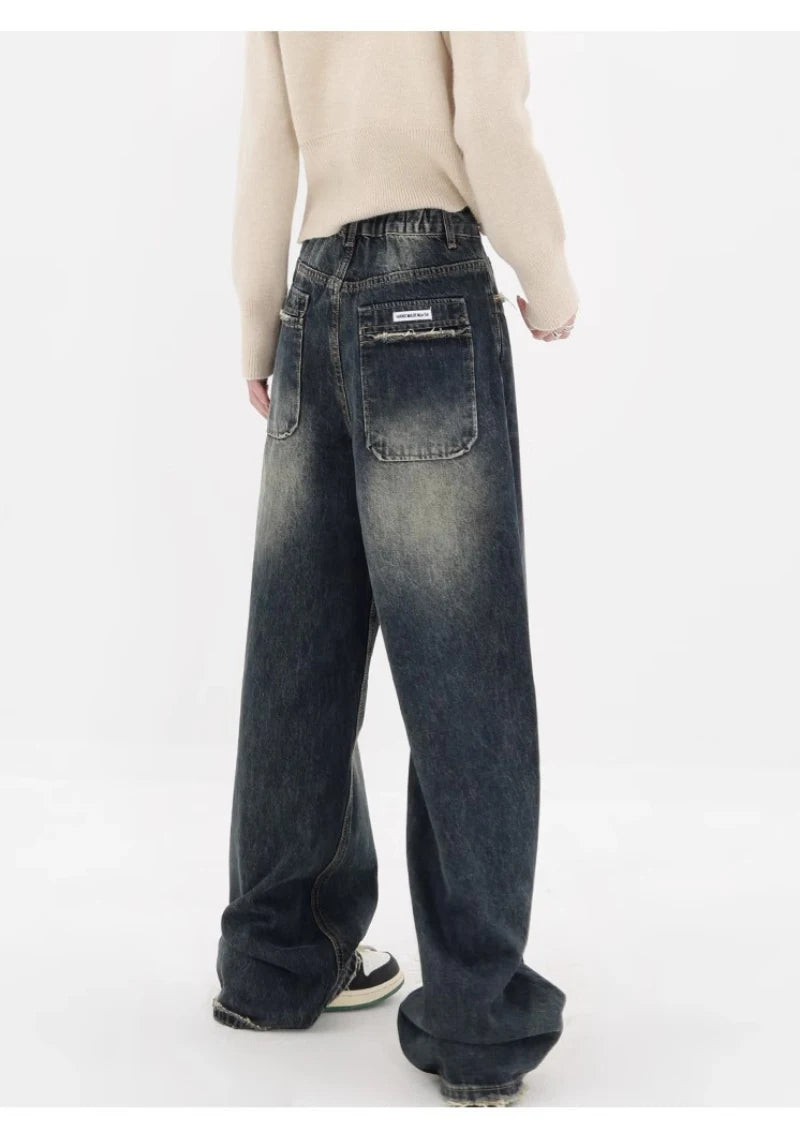 Harajuku Loose Wide Leg Denim Pants
