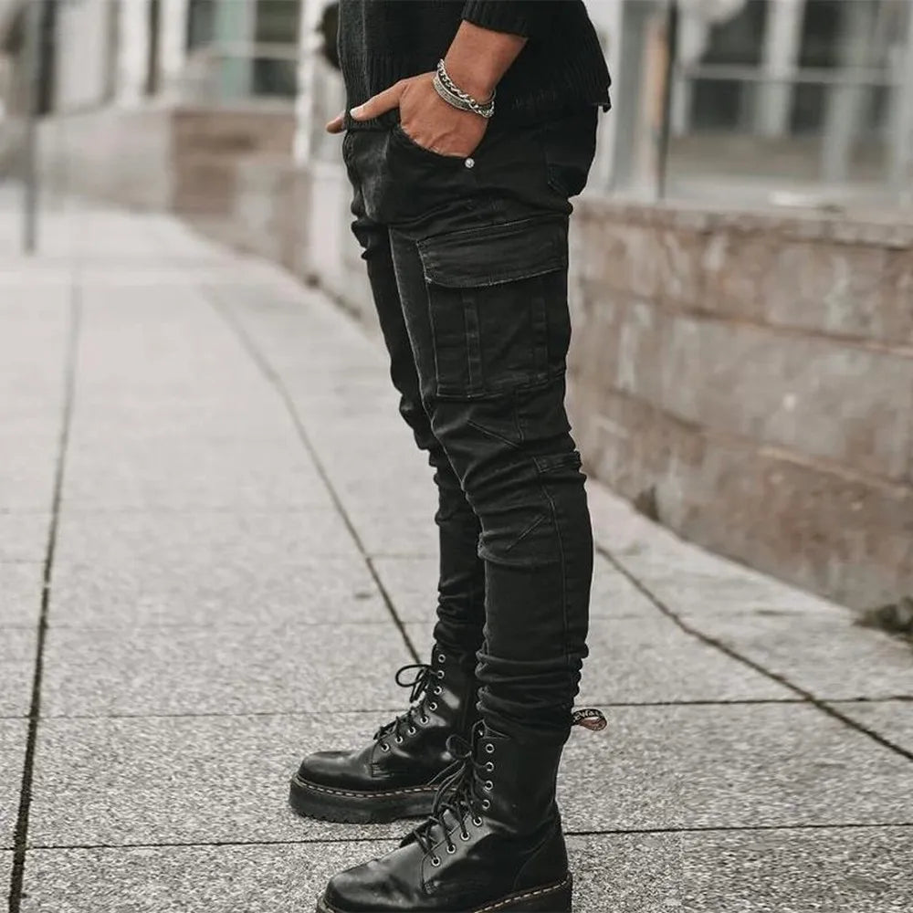 Pete Denim Cargo Pants