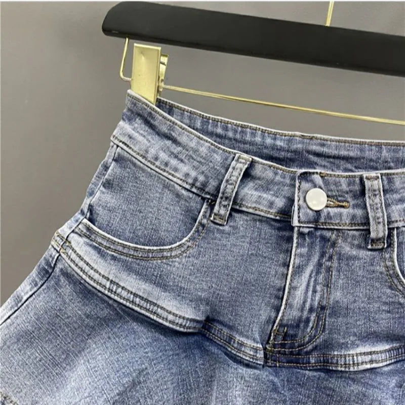 Daisy Denim Shorts Skirts