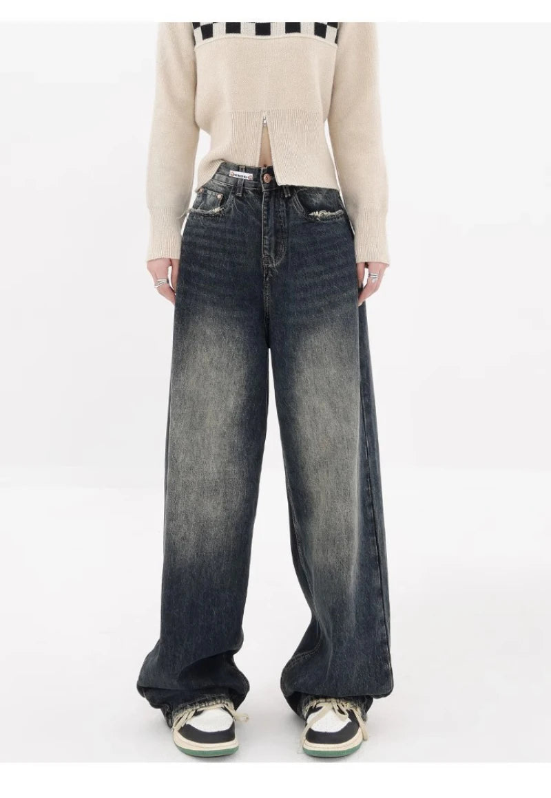 Harajuku Loose Wide Leg Denim Pants