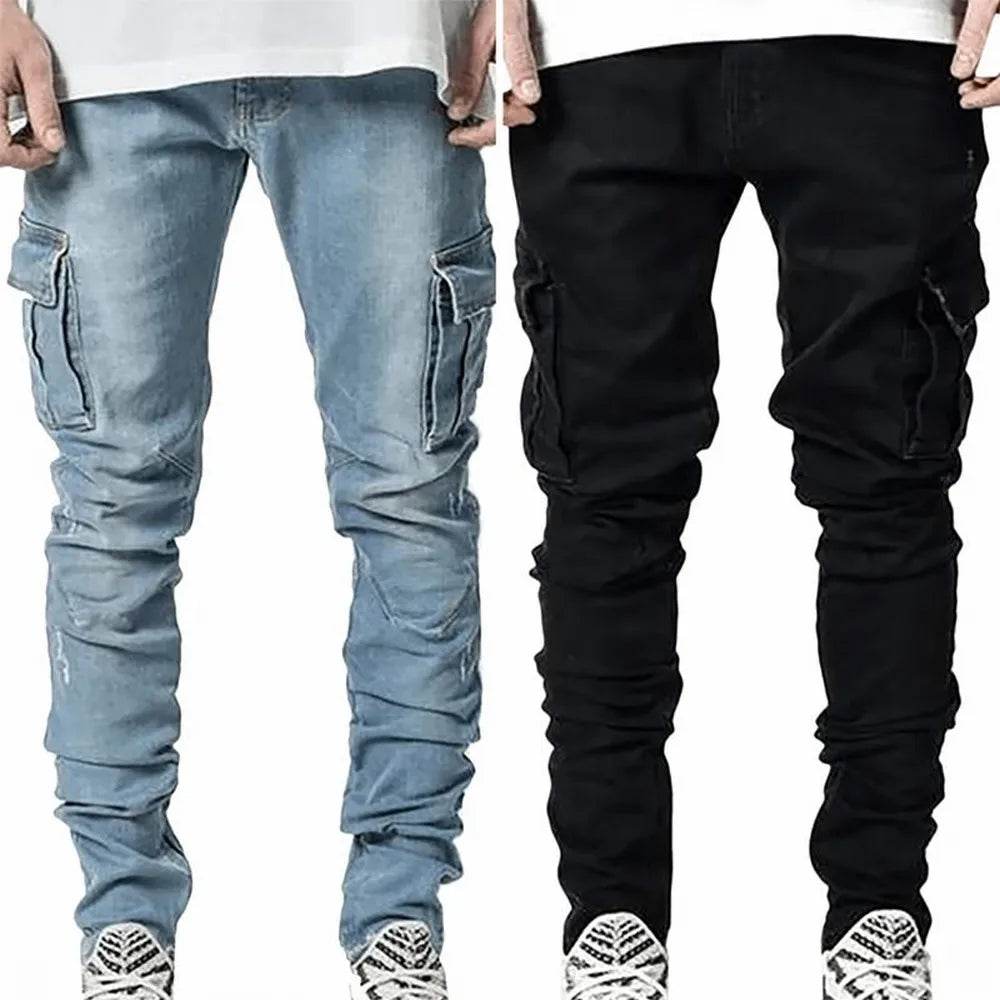 Pete Denim Cargo Pants