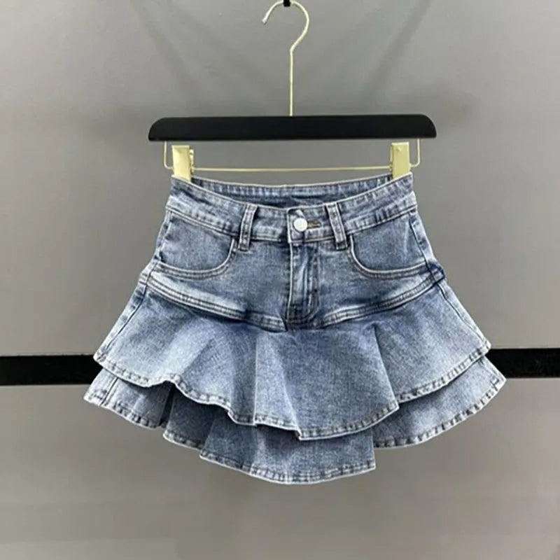 Daisy Denim Shorts Skirts