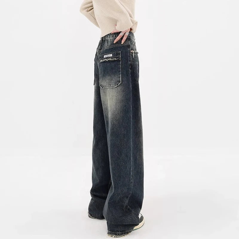 Harajuku Loose Wide Leg Denim Pants