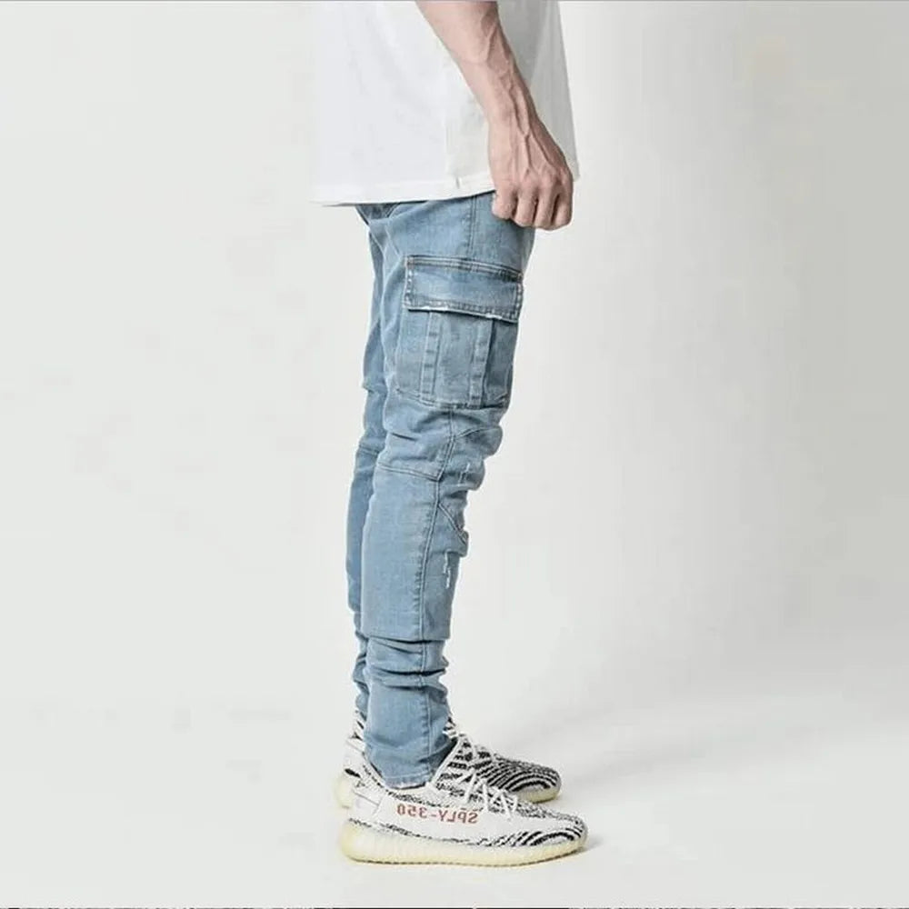 Pete Denim Cargo Pants